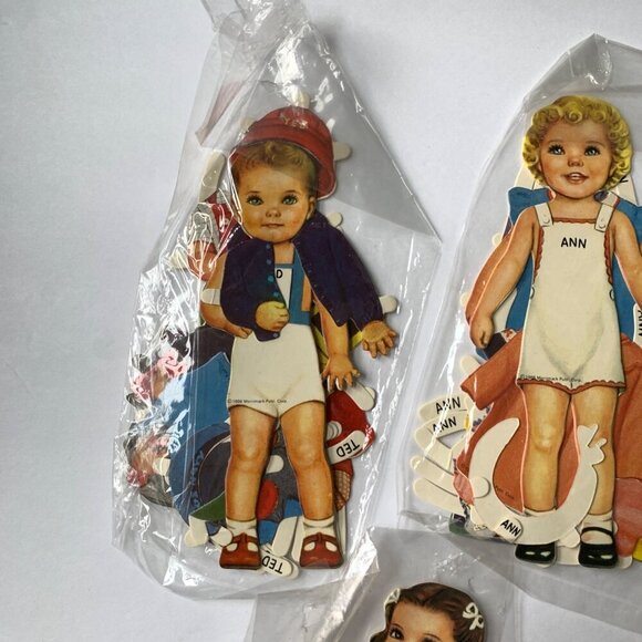 Merrimack 1986 Paper Dolls Set of 5 Plus Extras - Picture 3 of 7